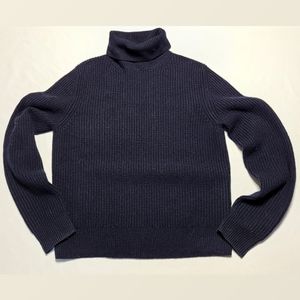ALC Navy Cashmere Turtleneck Sweater